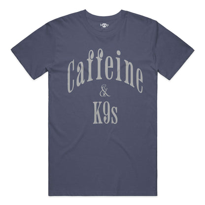 Caffeine & K9s everyday t in heather navy