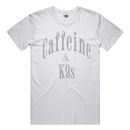Caffeine & K9s everyday t in Solid White Blend
