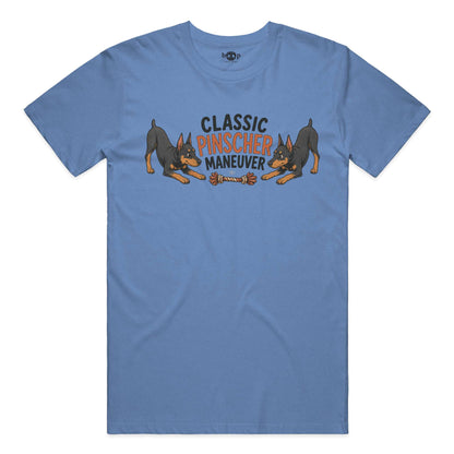 Classic Pinscher Maneuver everyday t in Heather Columbia Blue