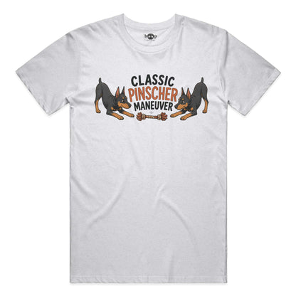 Classic Pinscher Maneuver everyday t in Solid White Blend