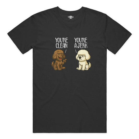 Clean and Jerk everyday t in black heather