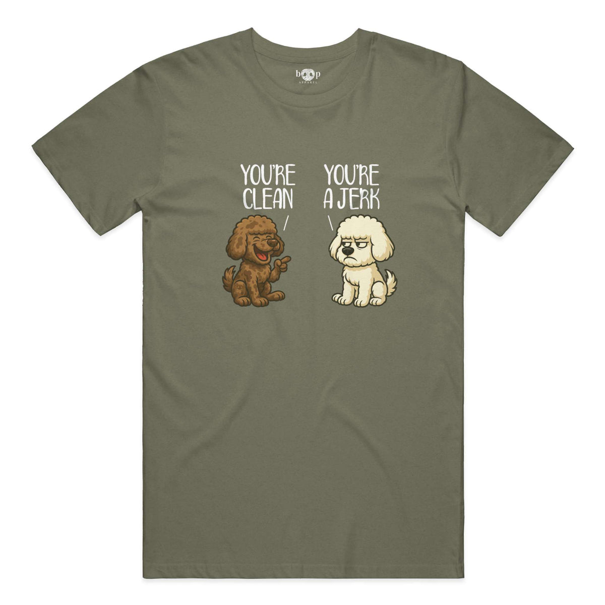 Clean and Jerk everyday t in Heather Military Green