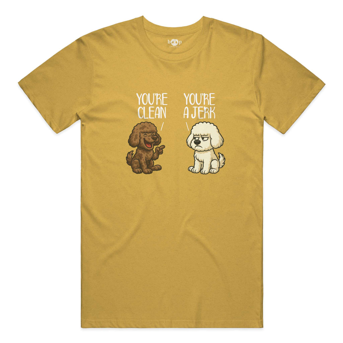 Clean and Jerk everyday t in Heather Mustard