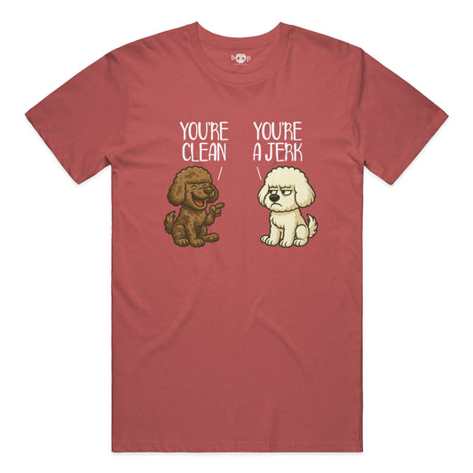 Clean and Jerk performance t in Red Triblend