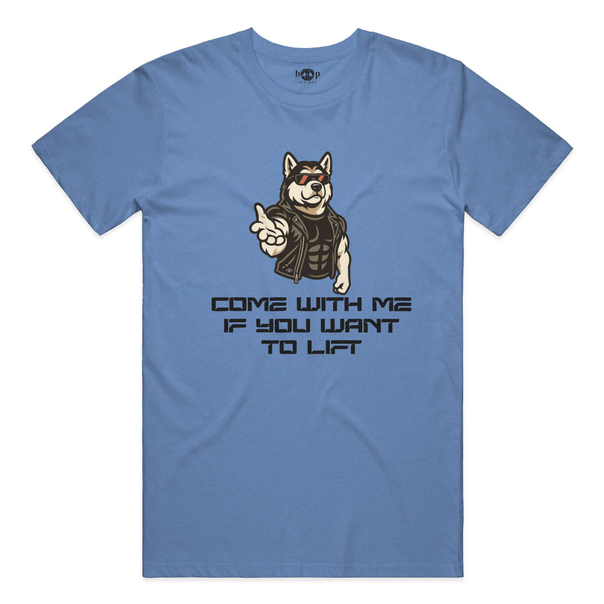 Come With Me everyday t in Heather Columbia Blue