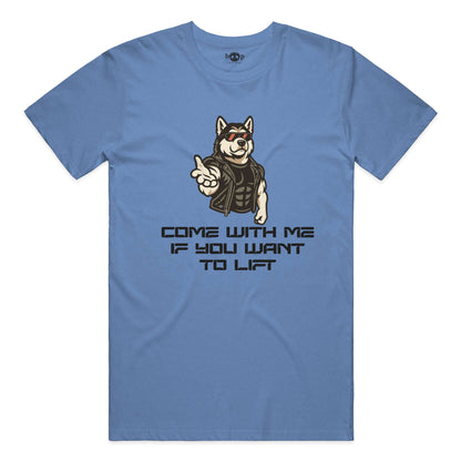 Come With Me everyday t in Heather Columbia Blue