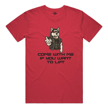 Come With Me everyday t in heather red