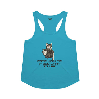 Come With Me racerback tank in Vintage Turquoise