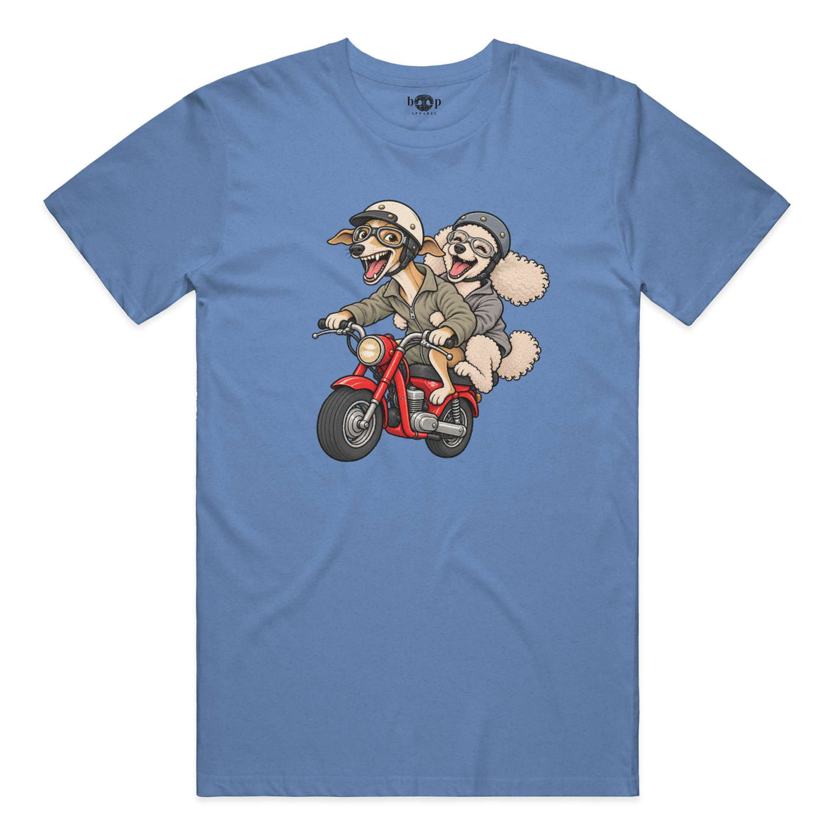 Dog and Dogger everyday t in Heather Columbia Blue