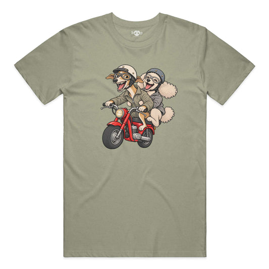Dog and Dogger everyday t in Heather Olive