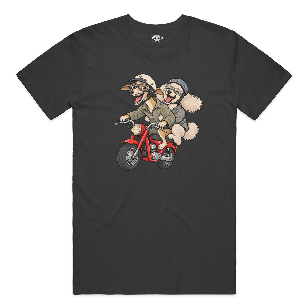 Dog and Dogger performance t in Charcoal Black Triblend
