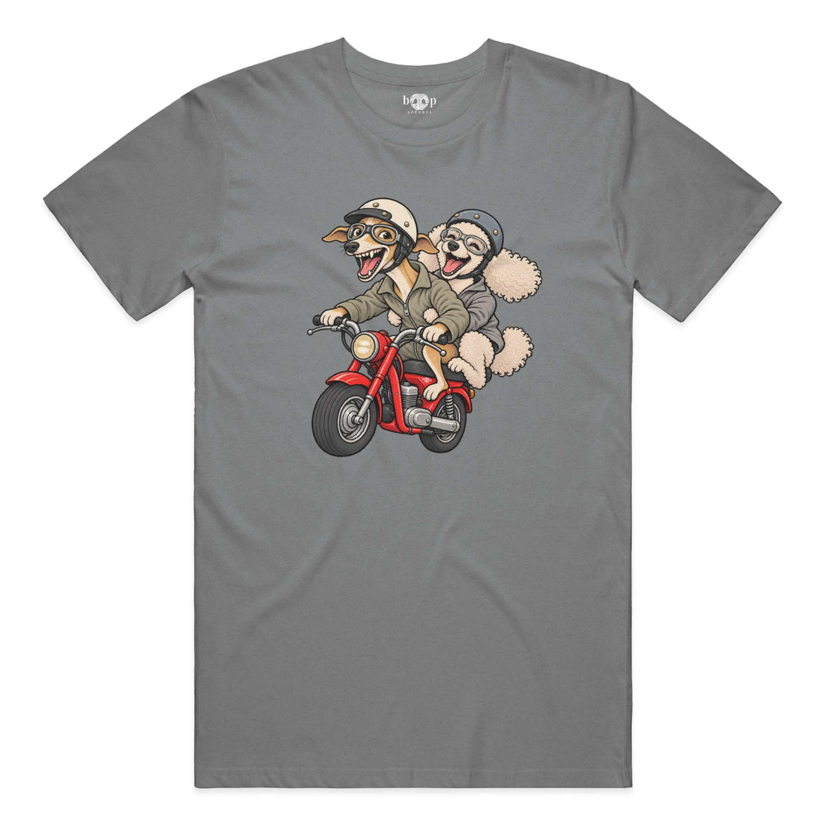 Dog and Dogger performance t in Grey Triblend