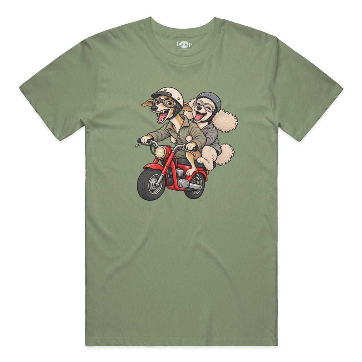 Dog and Dogger performance t in Military Green Triblend