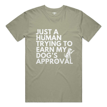 Dog's Approval everyday t in Heather Olive