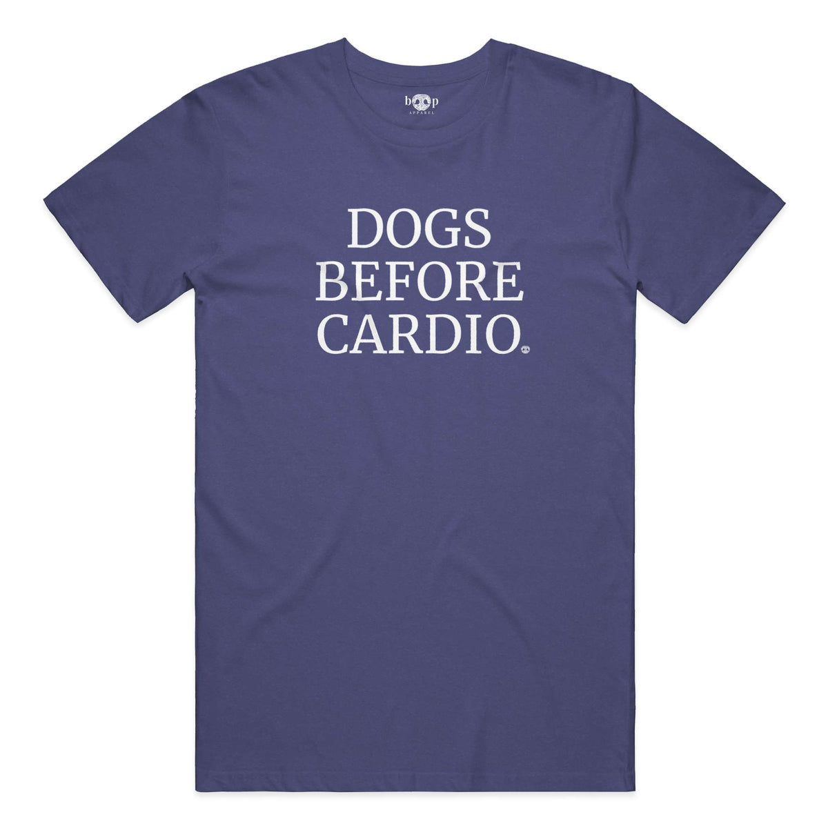 Dogs Before Cardio performance t in Navy Triblend