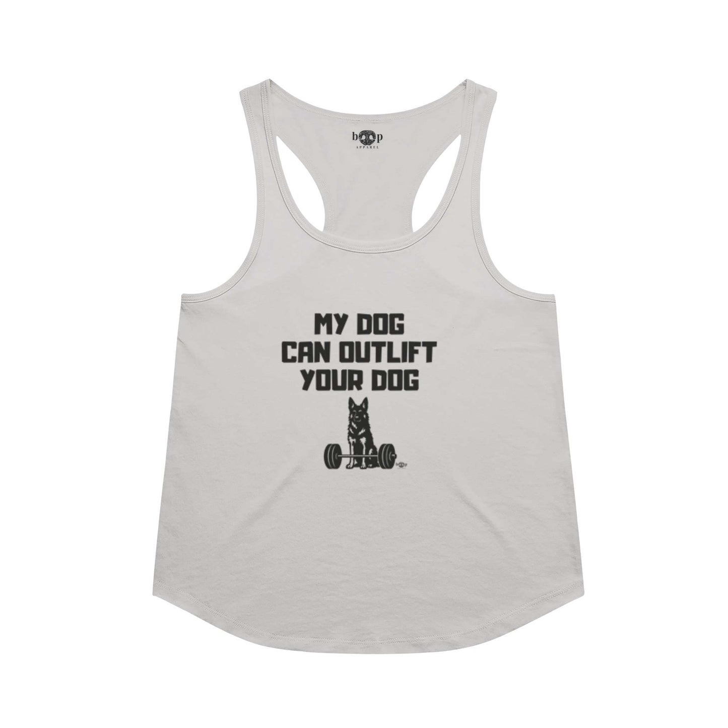 Funny dog owner t-shirt with sarcastic humor -Outlift - Racerback Tank