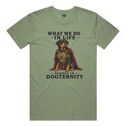 Echoes in Dogternity performance t in military green triblend