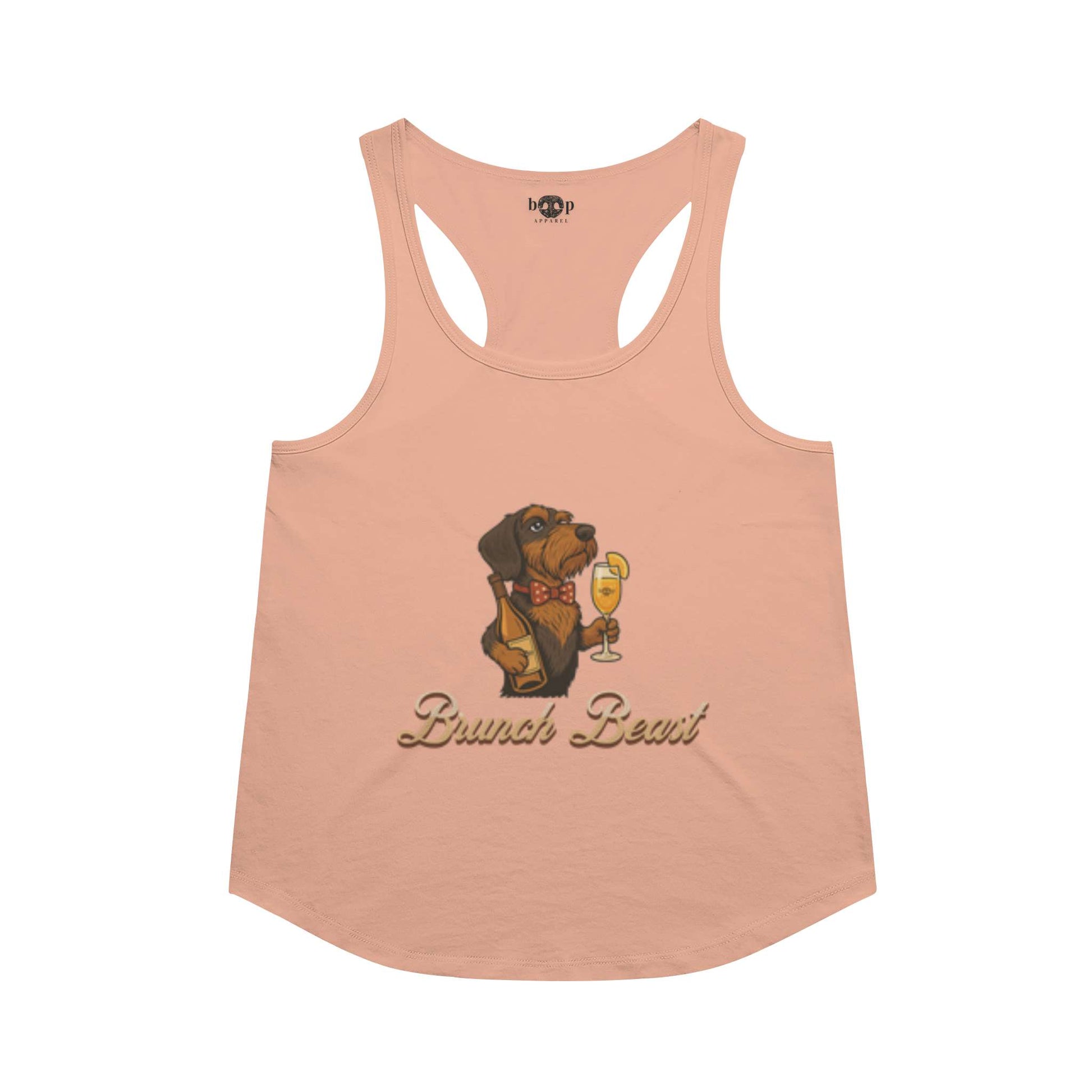 Funny dog owner t-shirt with sarcastic humor -Brunch Beast - Racerback Tank