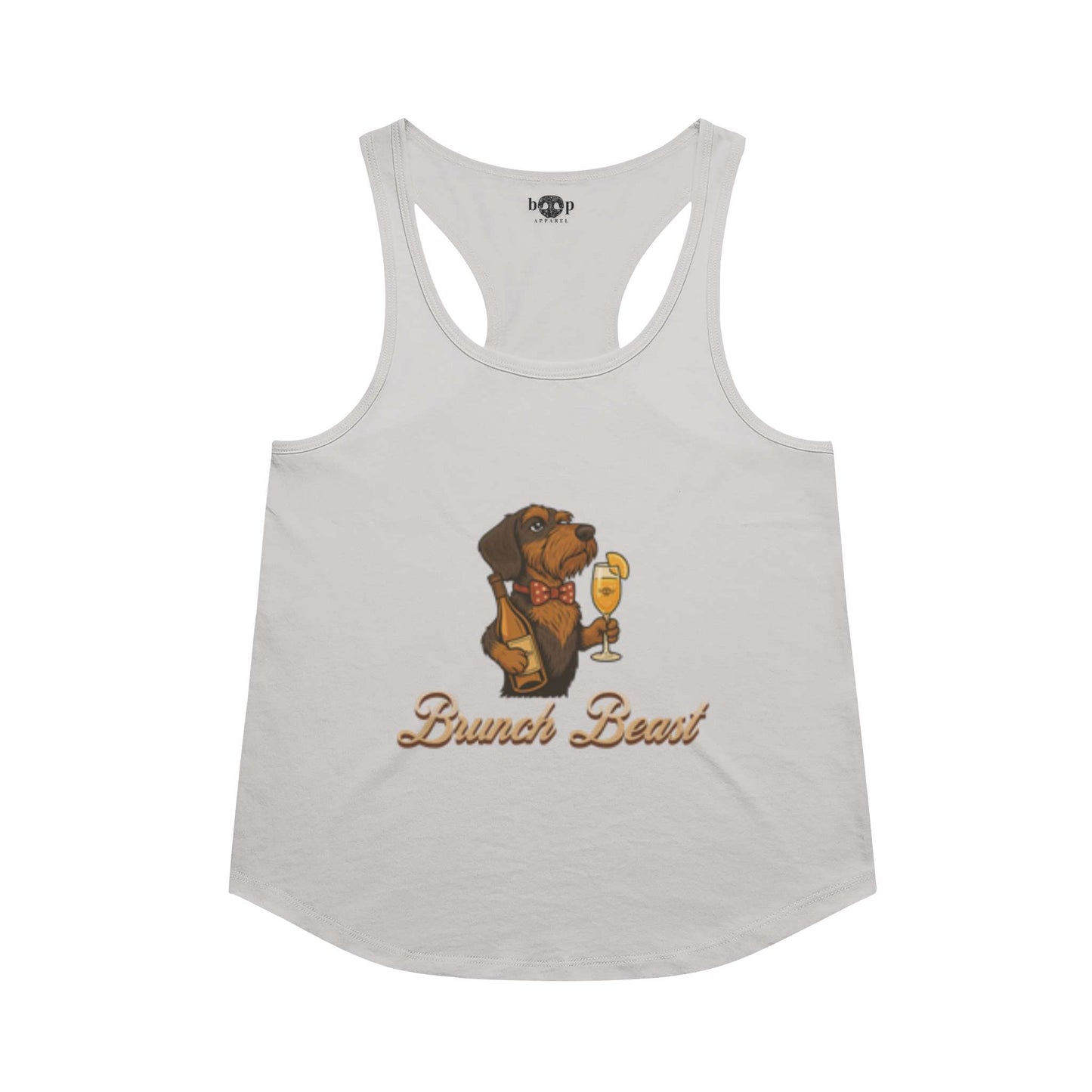 Funny dog owner t-shirt with sarcastic humor -Brunch Beast - Racerback Tank