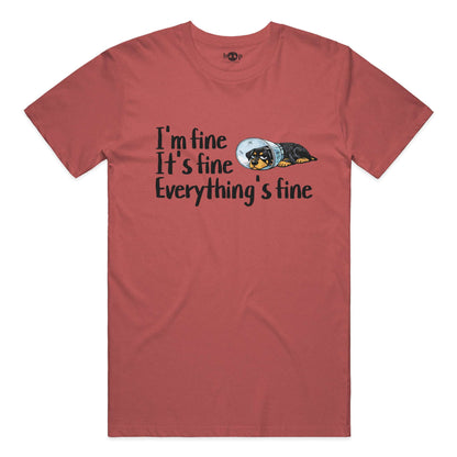 Everything's Fine performance t in Red Triblend