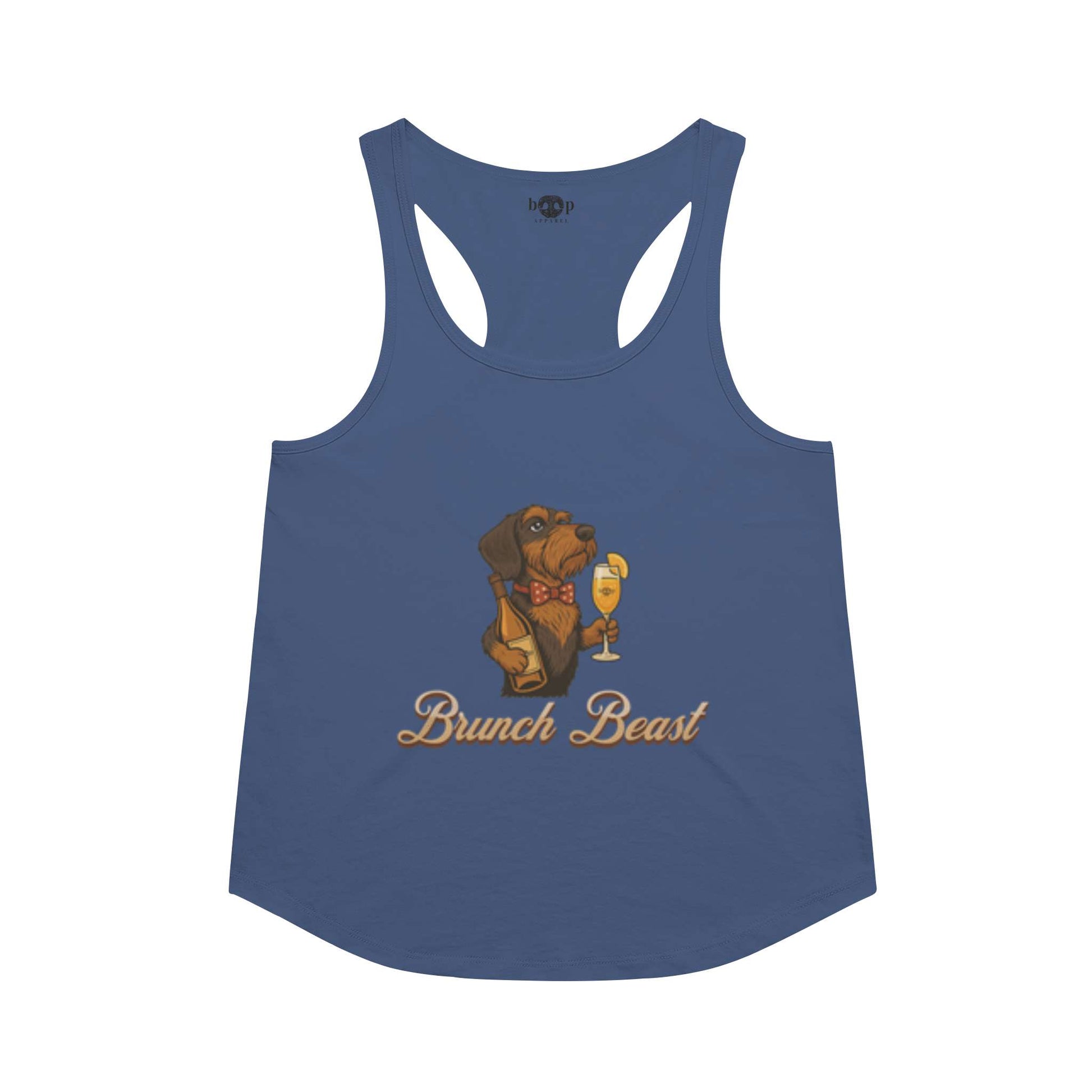 Funny dog owner t-shirt with sarcastic humor -Brunch Beast - Racerback Tank