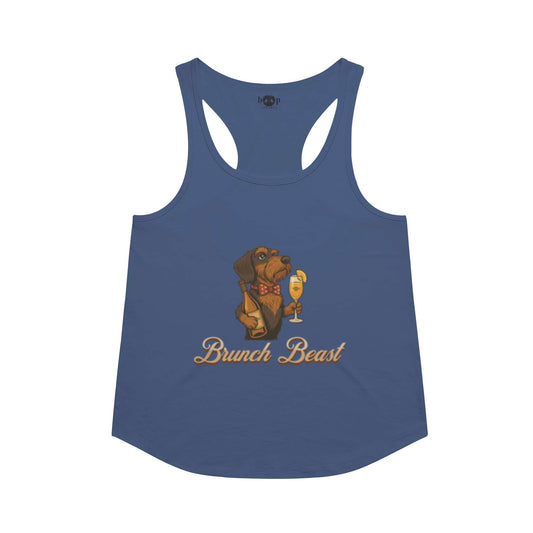 Funny dog owner t-shirt with sarcastic humor -Brunch Beast - Racerback Tank