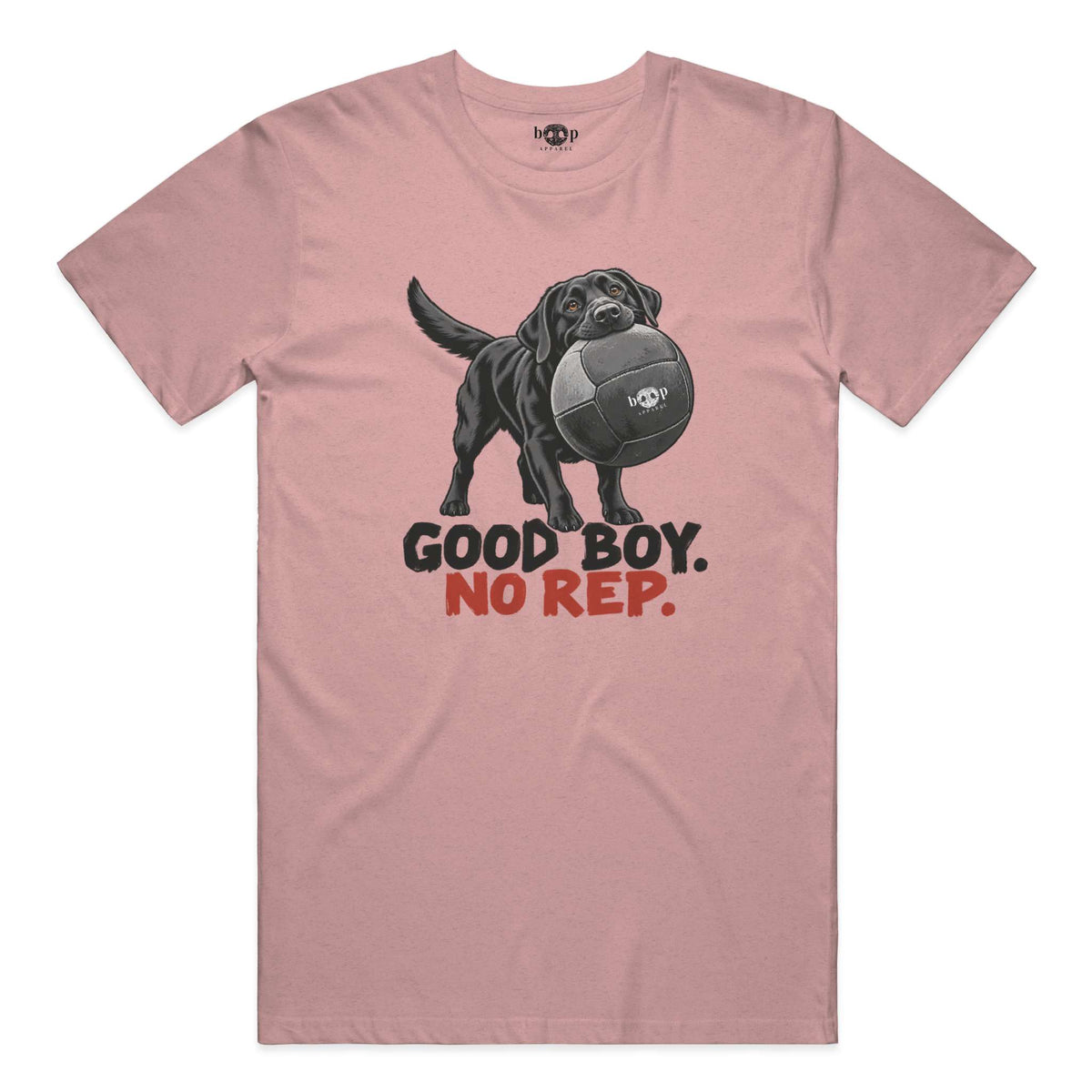 Good Boy No Rep everyday t in Heather Orchid
