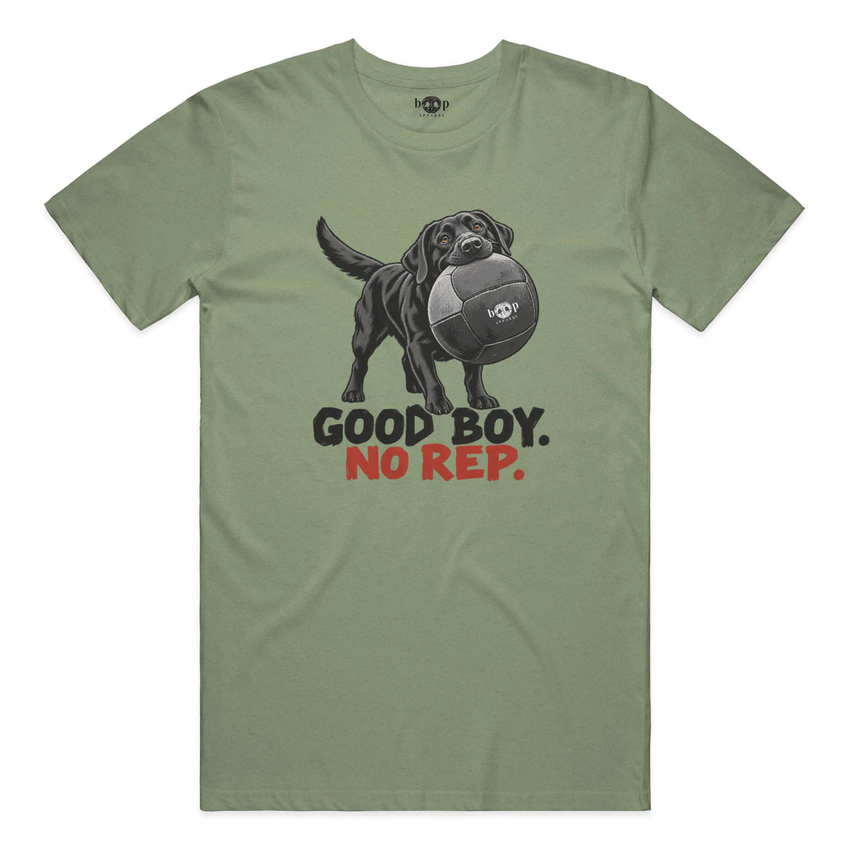 Good Boy No Rep performance t in Military Green Triblend