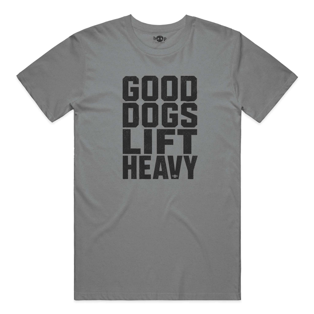 Good Dogs Lift Heavy performance t in Grey Triblend
