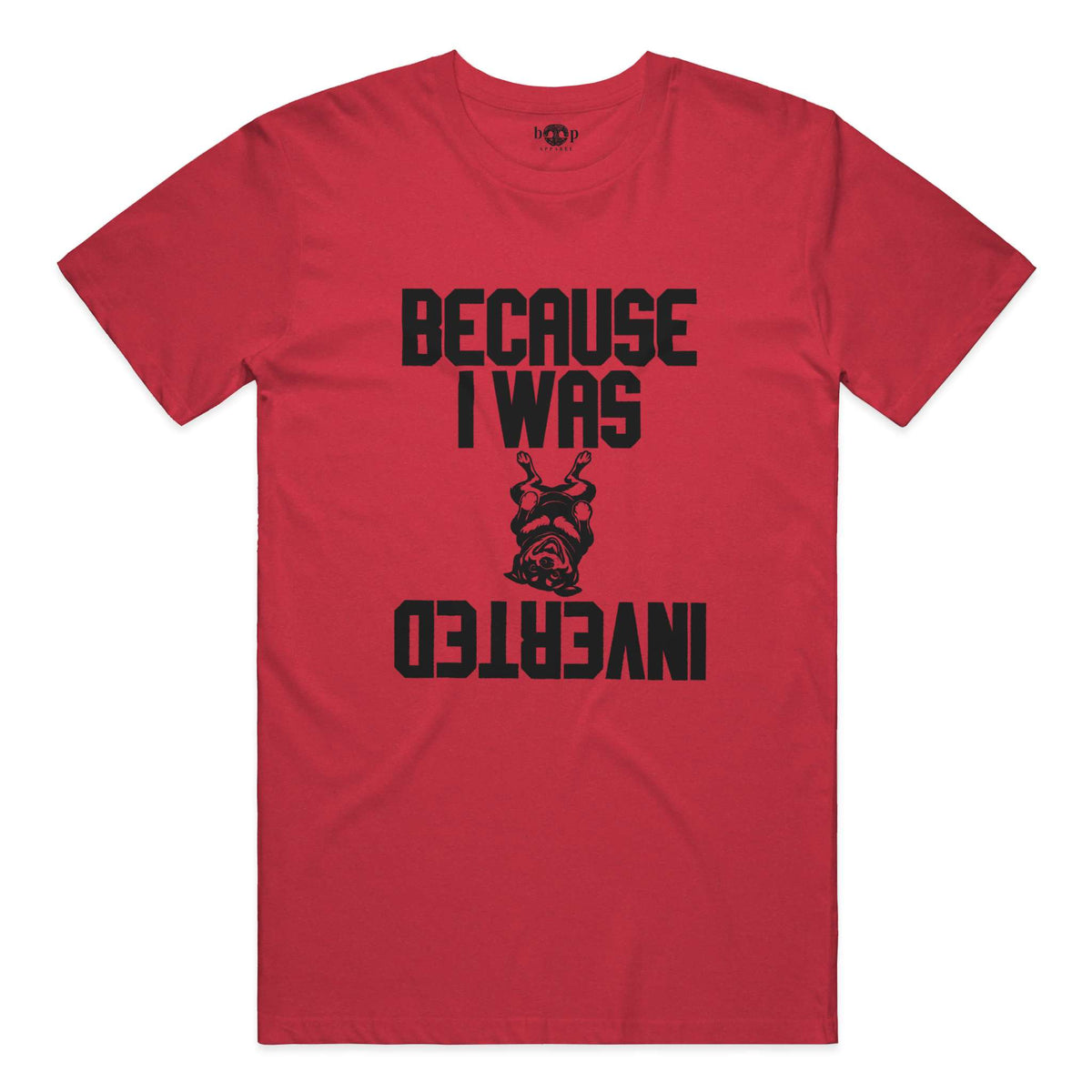 Inverted everyday t in heather red