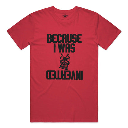 Inverted everyday t in heather red