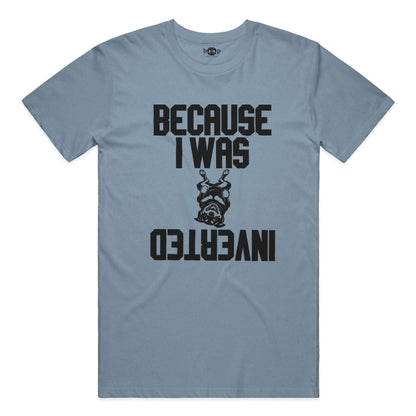 Inverted performance t in Denim Triblend