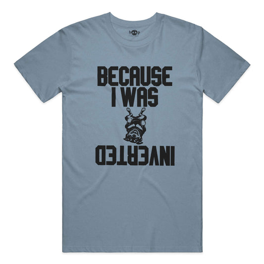 Inverted performance t in Denim Triblend
