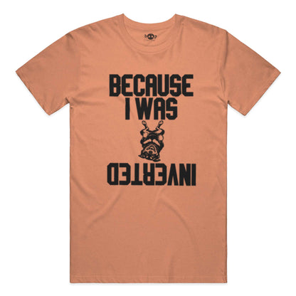 Inverted performance t in Orange Triblend