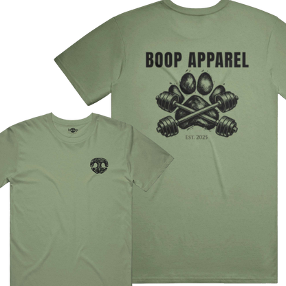 Iron Paw (Black) Performance T in Military Green Triblend