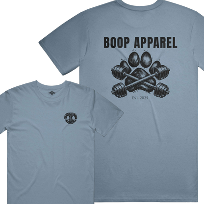 Iron Paw (Black) performance t in Denim Triblend