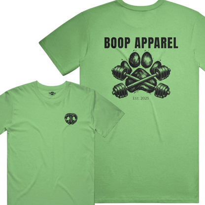 Iron Paw (Black) performance t in Green Triblend