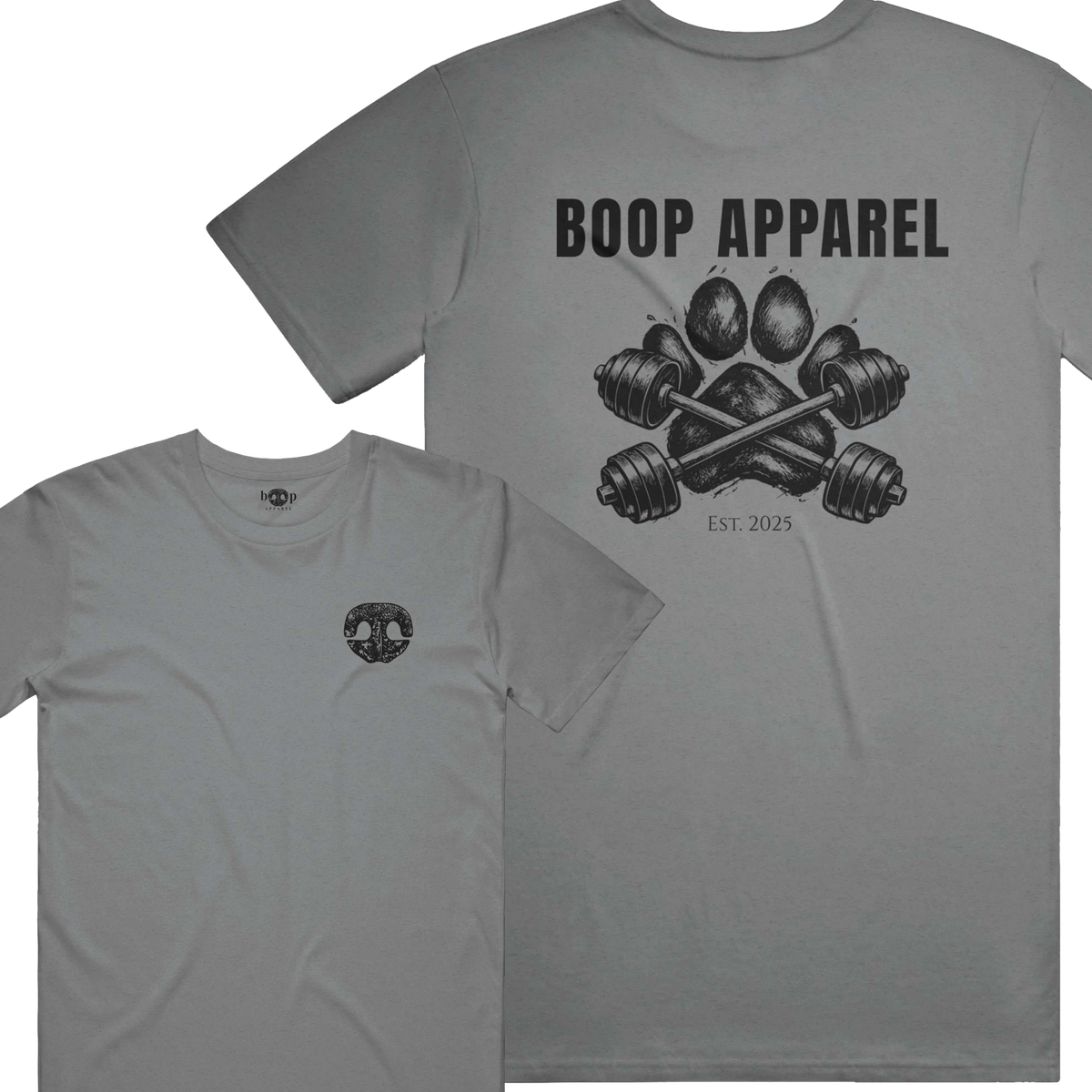 Iron Paw (Black) performance t in Grey Triblend