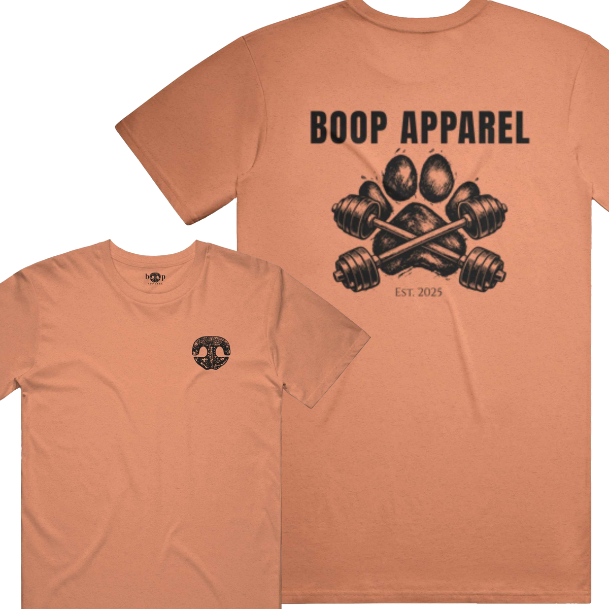Iron Paw (Black) performance t in Orange Triblend