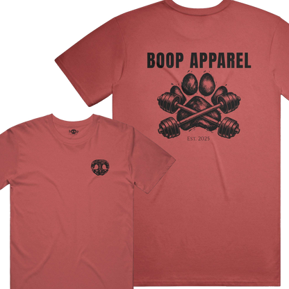 Iron Paw (Black) performance t in Red Triblend