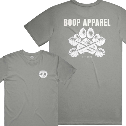Iron Paw (White) everyday t in deep heather