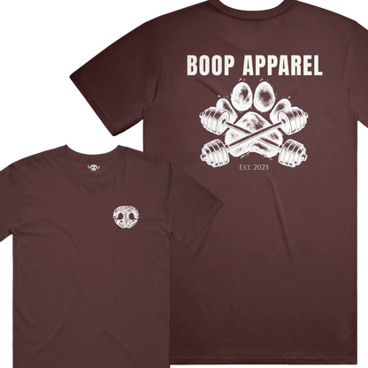 Iron Paw (White) everyday t in Heather Cardinal