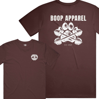 Iron Paw (White) performance t in Cardinal Triblend