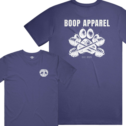 Iron Paw (White) performance t in Navy Triblend