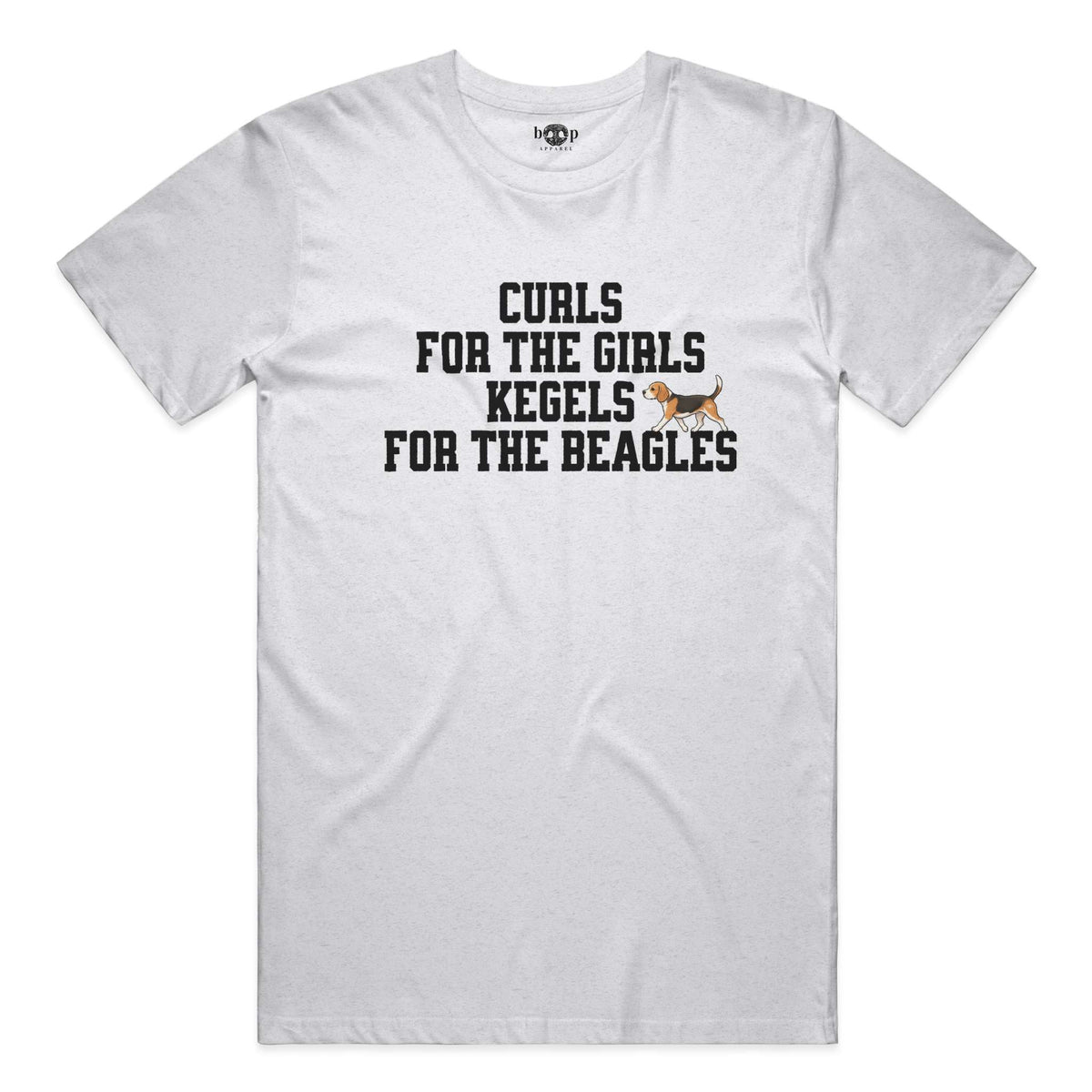 Kegels for the Beagles everyday t in Solid White Blend