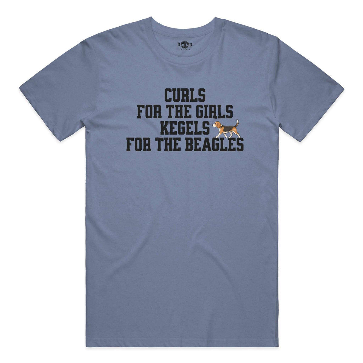 Kegels for the Beagles performance t in Blue Triblend