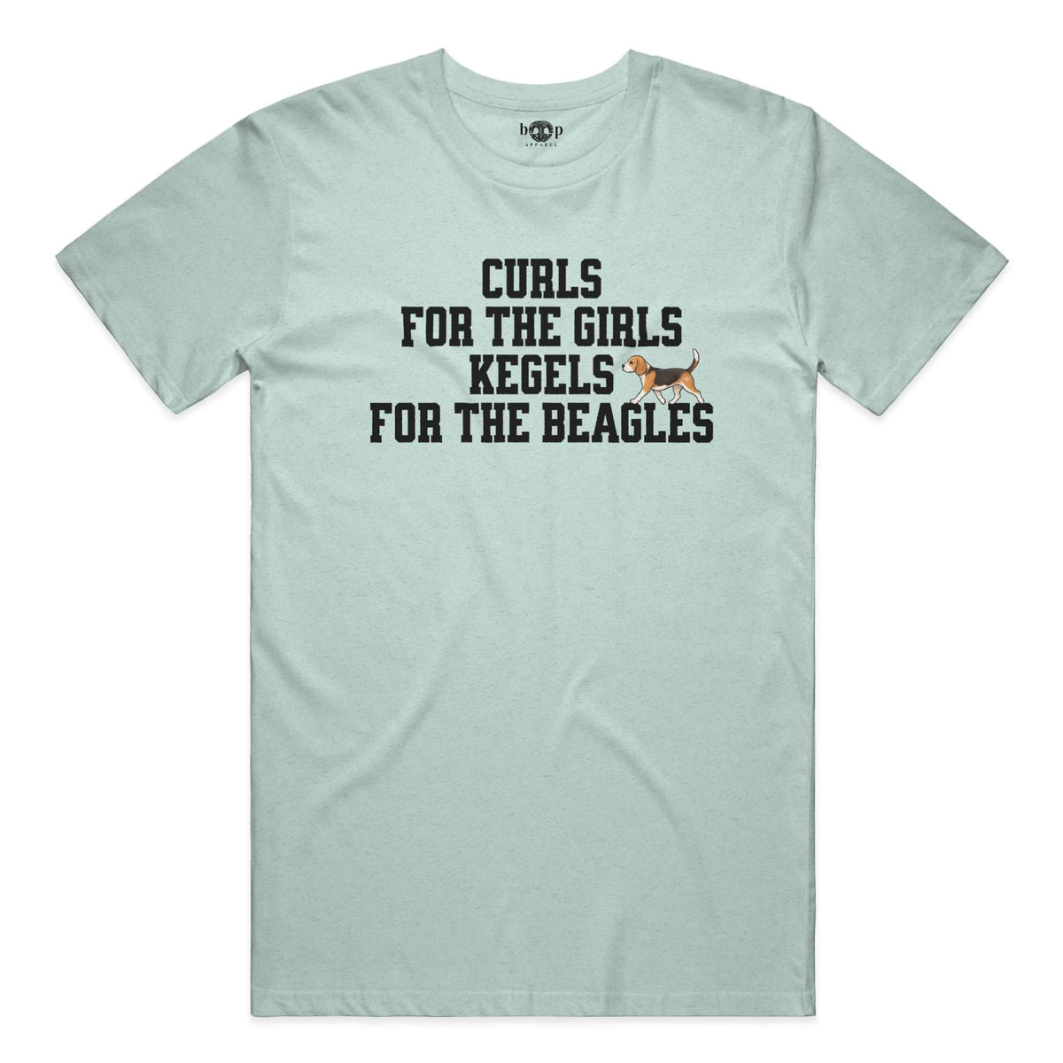 Kegels for the Beagles performance t in Dusty Blue Triblend