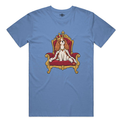 King Charles of the Cavaliers everyday t in Heather Columbia Blue