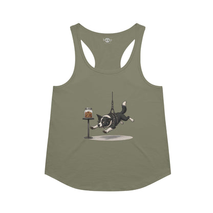 Mission: Impawsible racerback tank in military green