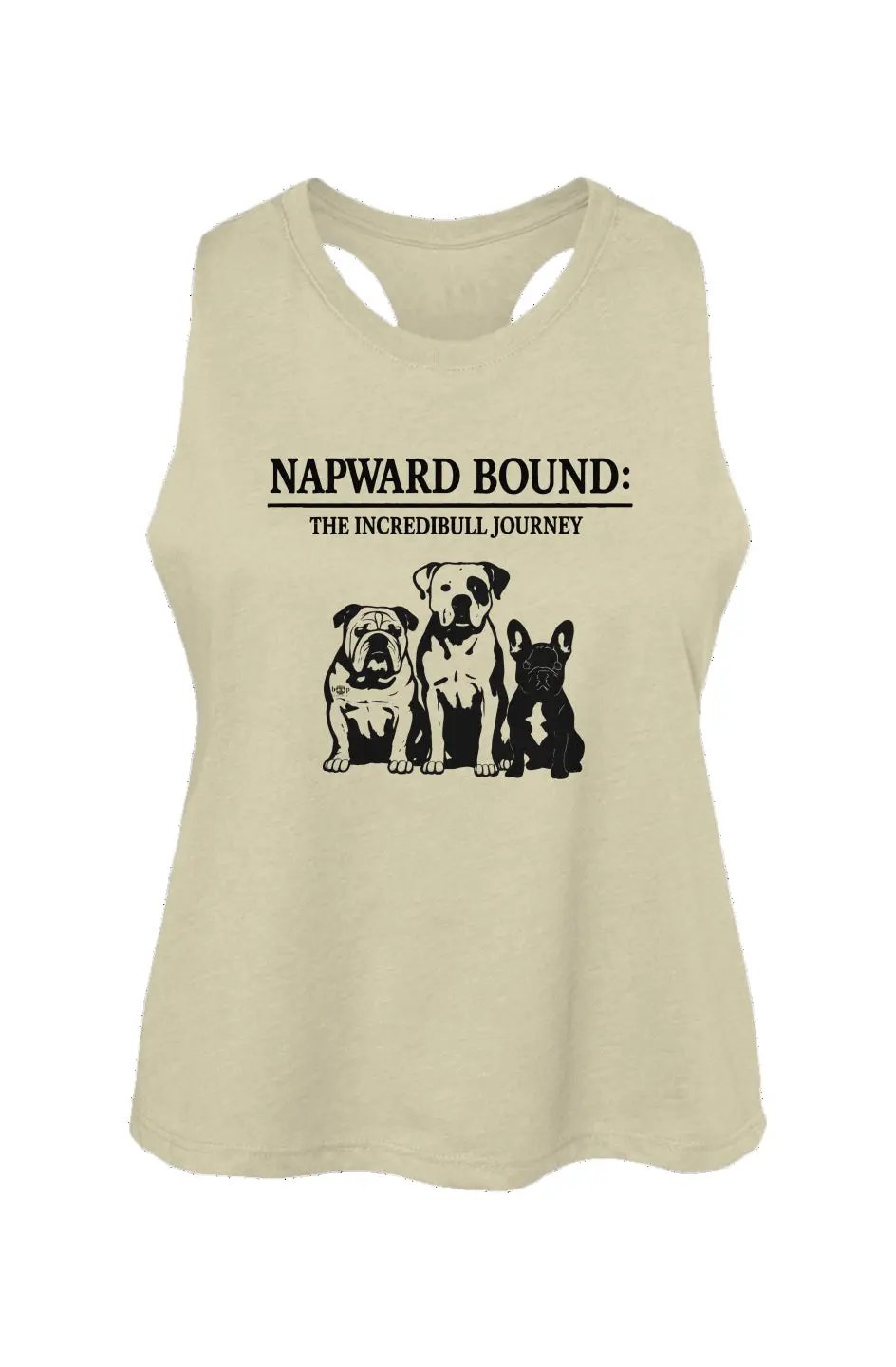 Napward Bound crop tank in Heather French Vanilla